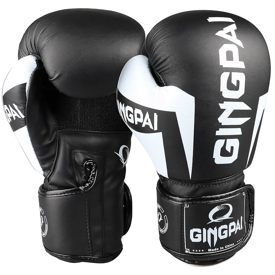 GINGPAI StrikeFit – Guantes de Boxeo Medio Dedo Transpirables